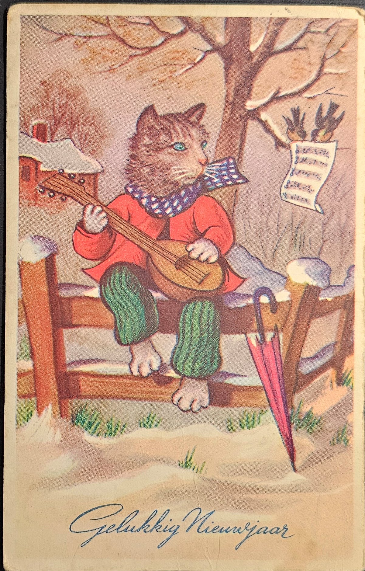 (image for) postcard New Year #0013